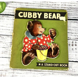Vintage Cubby Bear Children's Book A Stand Out Whitman Publishing